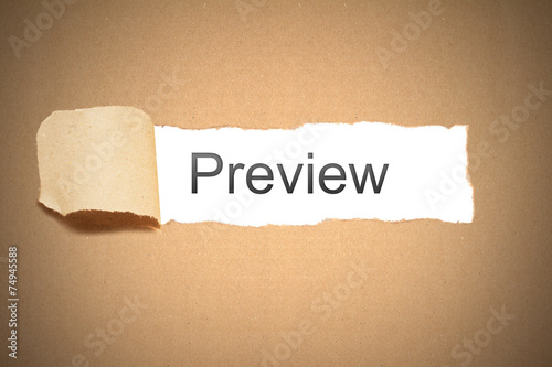 brown paper torn to reveal preview