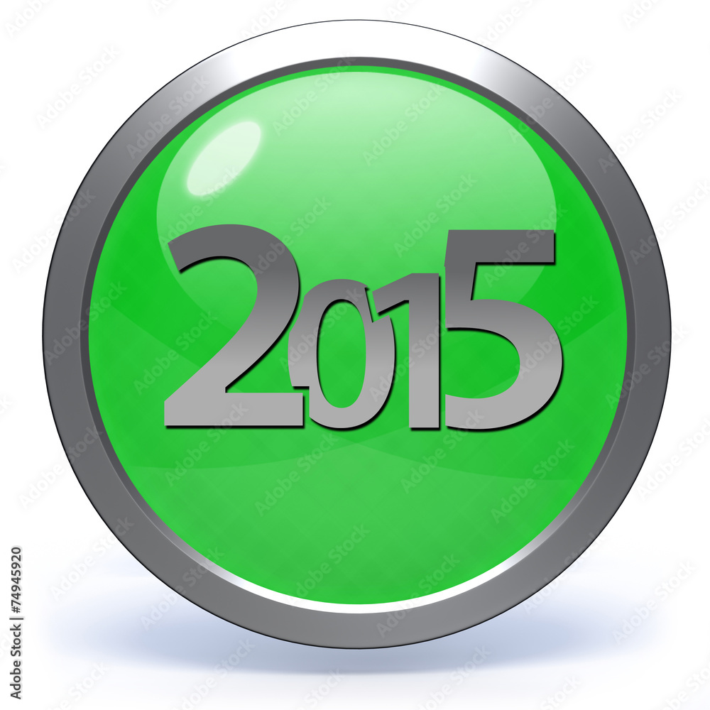 2015 circular icon on white background 2015 circular icon on white background
