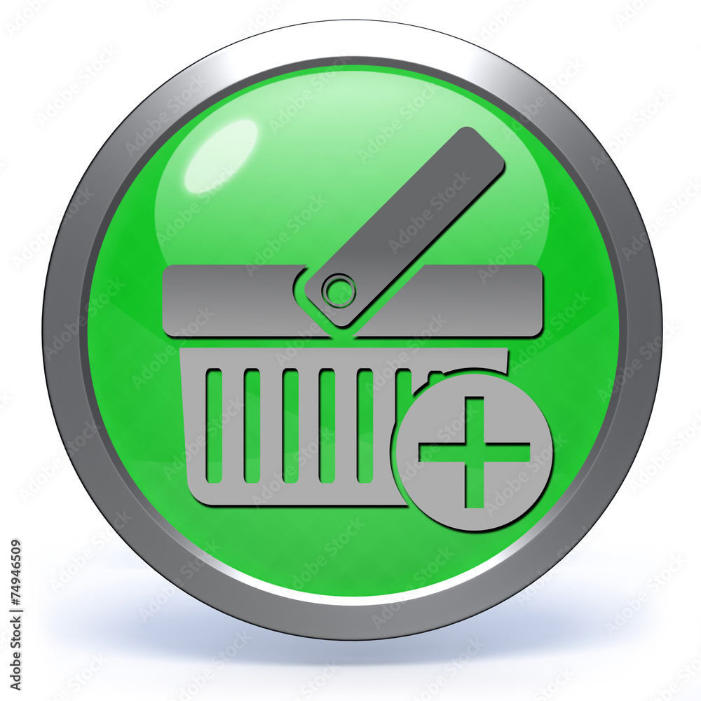 Add to basked circular icon on white background Add to basked circular icon on white background