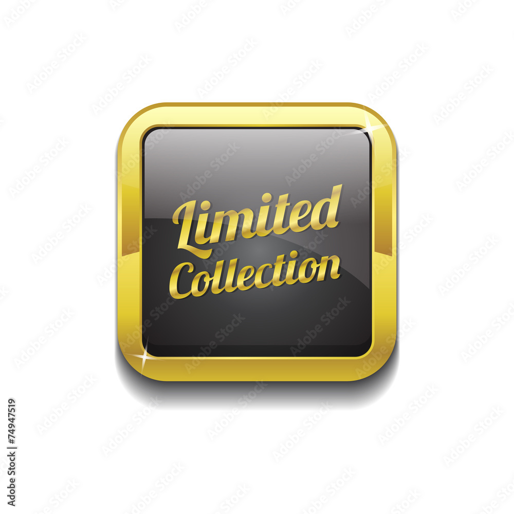 Limited Collection Gold Vector Icon Button Limited Collection Gold Vector Icon Button