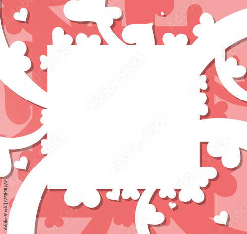 Happy Valentines Day invitation template. card design illustrati