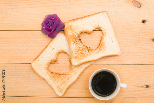 Romantic breakfast