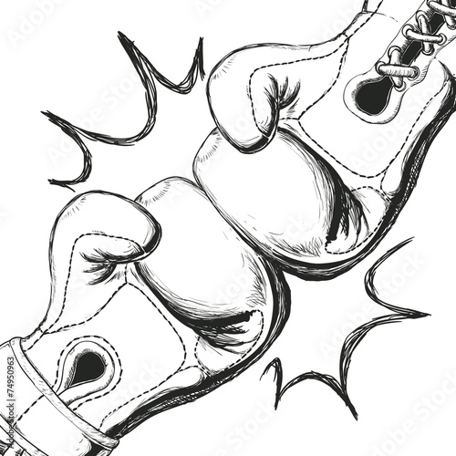 boxing label design vector illustration eps10 graphic