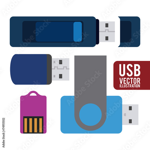 usb connection design vector illustration eps10 graphic