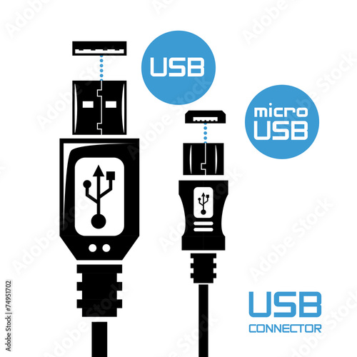 usb connection design vector illustration eps10 graphic