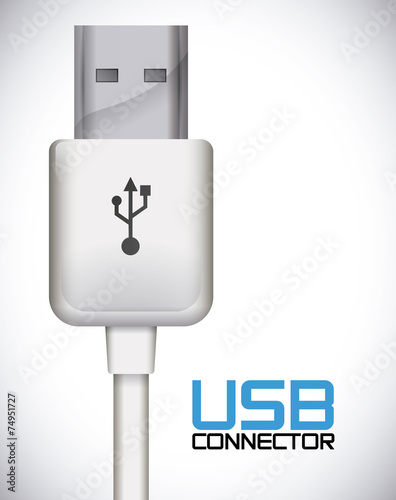 usb connection design vector illustration eps10 graphic
