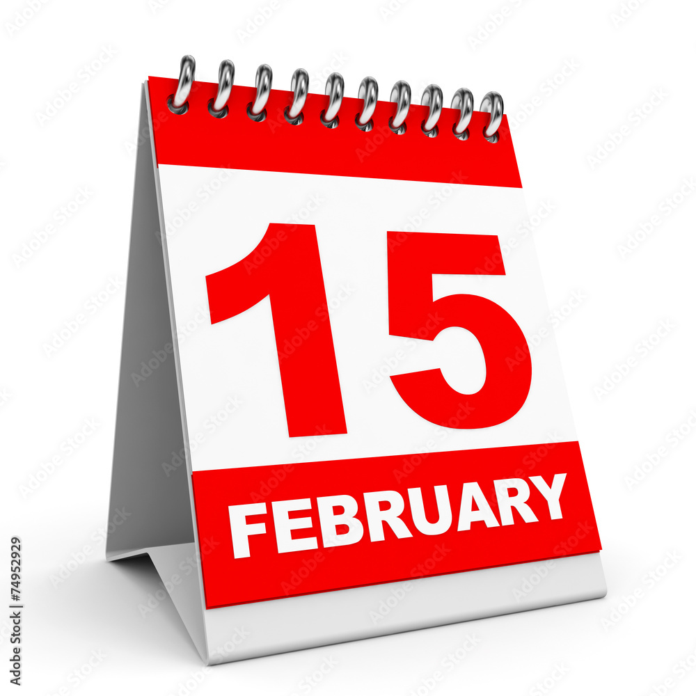 Calendar. 15 February. Calendar. 15 February.