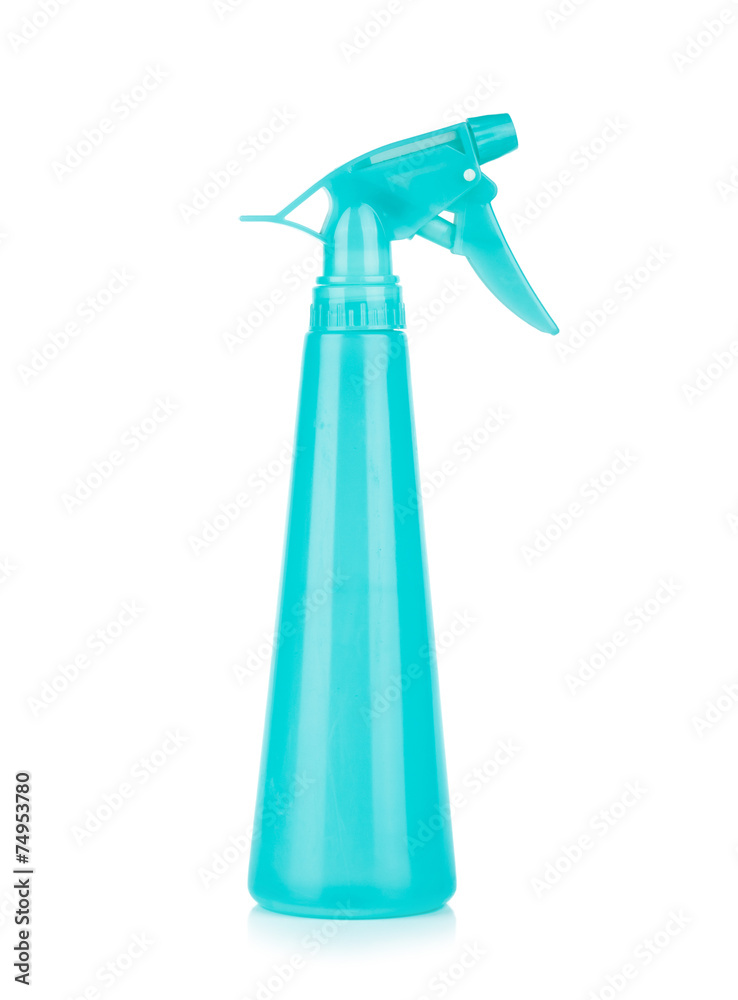 foggy spray bottle isolated on white background foggy spray bottle isolated on white background