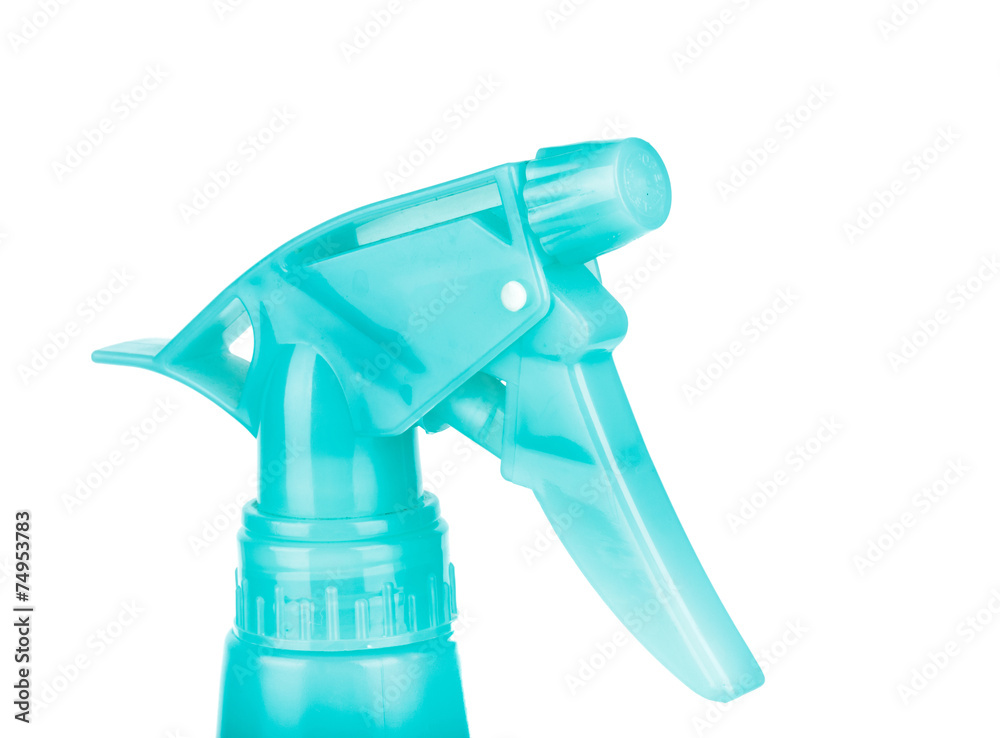 foggy spray bottle isolated on white background foggy spray bottle isolated on white background