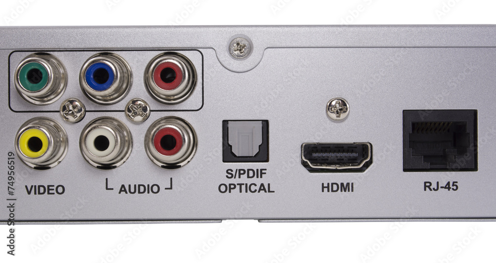 Fototapeta premium Audio video Inputs