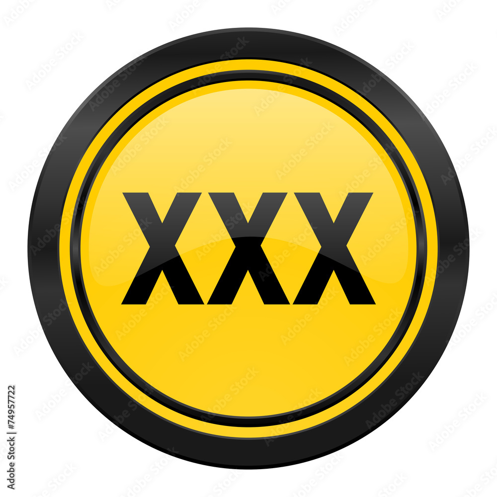 1000px x 1000px - xxx icon, yellow logo, porn sign Stock ã‚¤ãƒ©ã‚¹ãƒˆ | Adobe Stock