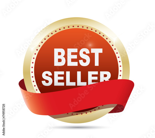 Bestseller label. Vector