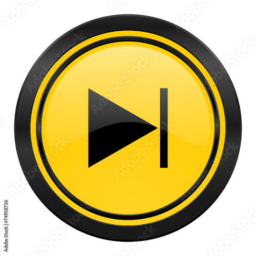 Free Download next icon, yellow logo, - GFXLoad