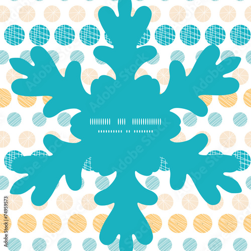 Vector texture circles stripes abstract Christmas snowflake