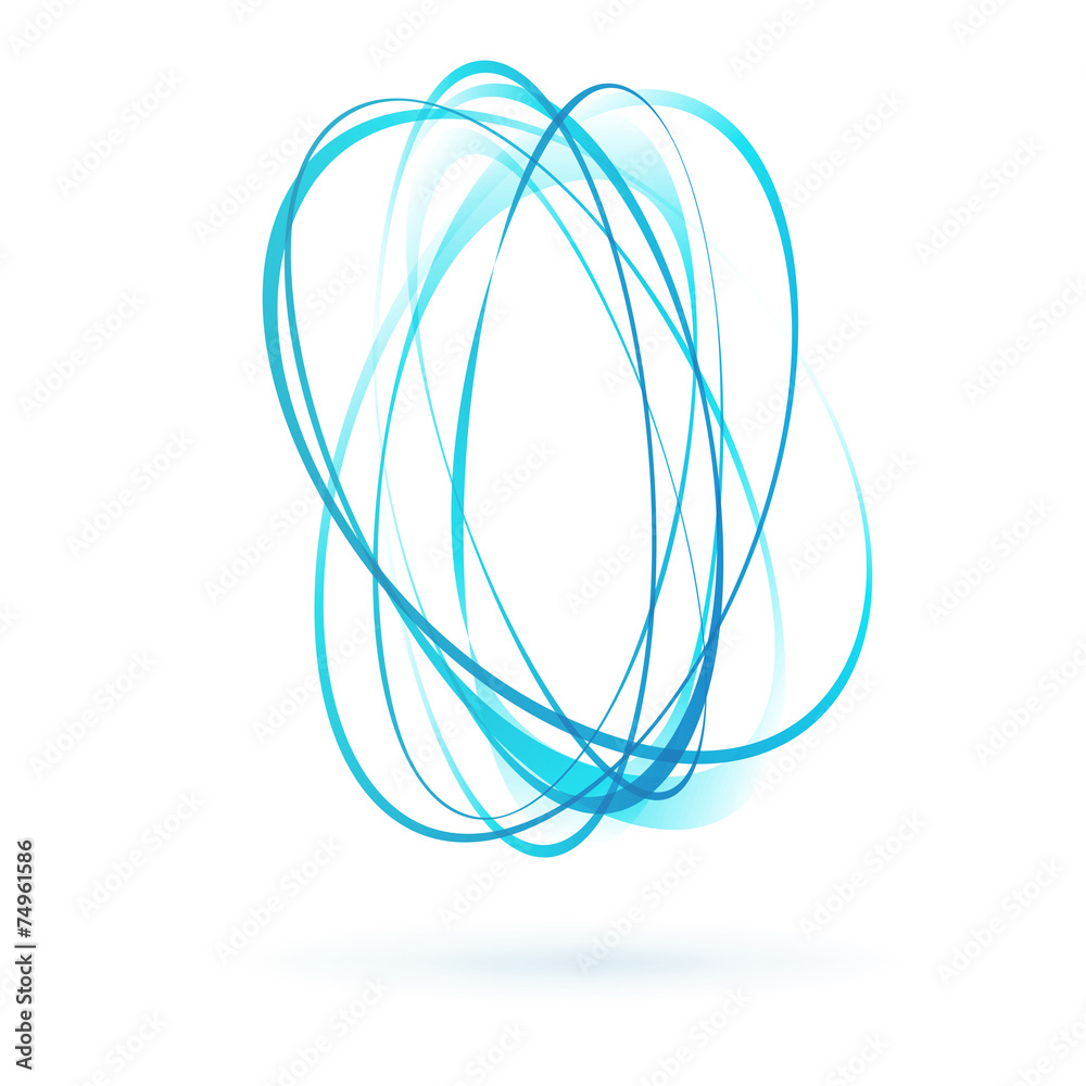 light blue swirl wind moving circle element light blue swirl wind moving circle element