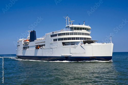 Fototapeta ferry boat in open waters