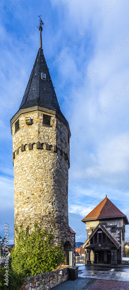 Fototapeta premium Part of the original drawbridge tower that lead to the castle in