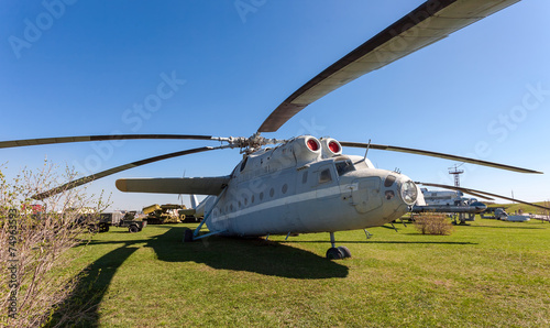 The heavy Russian military transport helicopter