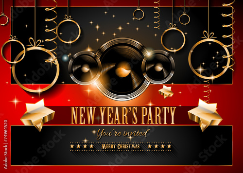 2015 New Year and Happy Christmas background