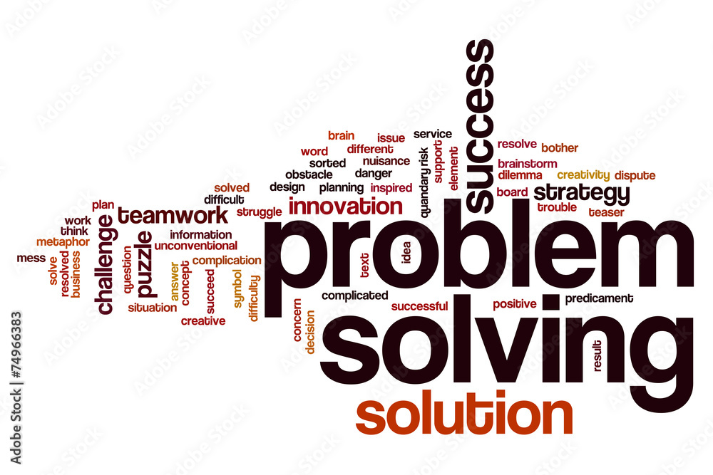 Problem solving word cloud Problem solving word cloud