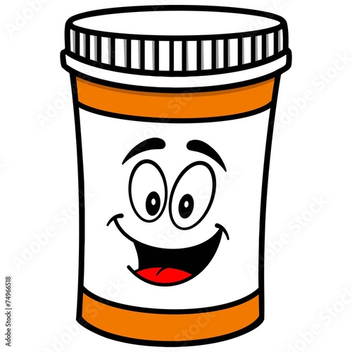 Pill Bottle Mascot