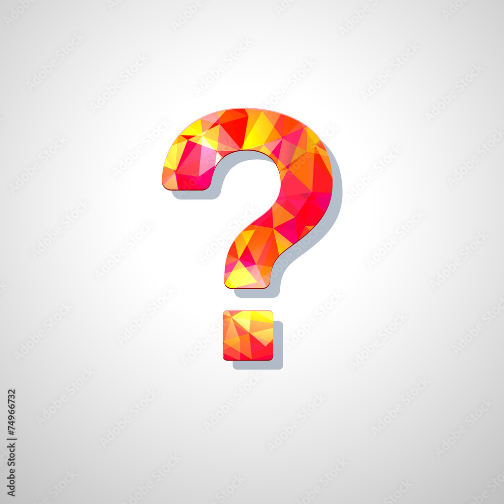 Vector modern question mark icon Vector modern question mark icon