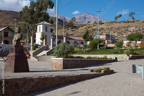 Plaza de Armas in Putre photo