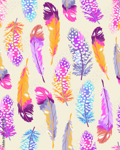 soft feather print ~ seamless background