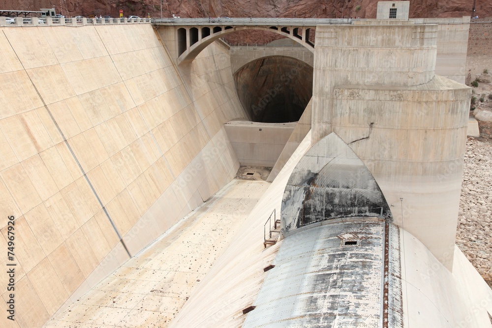 Hoover Dam - hydroelectric power plant in Arizona Hoover Dam - hydroelectric power plant in Arizona