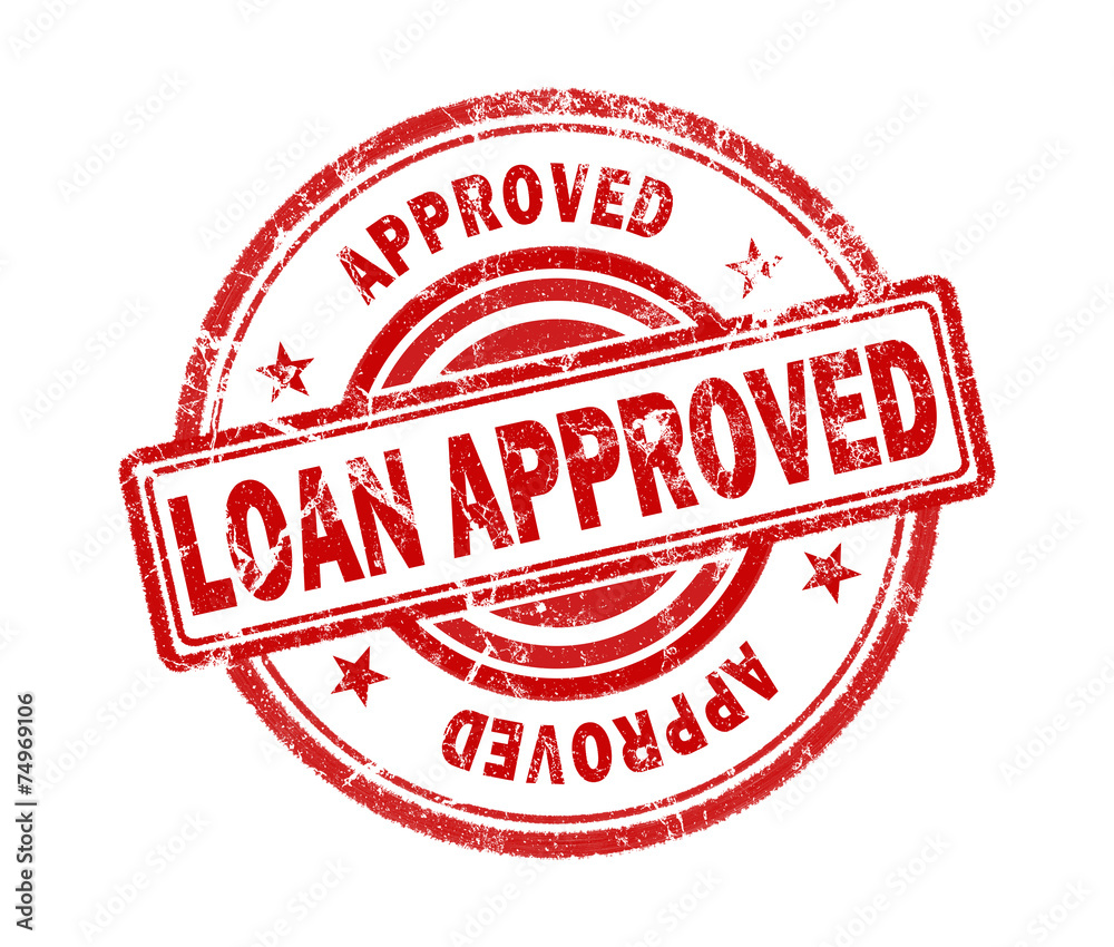loan approved stamp on white background loan approved stamp on white background