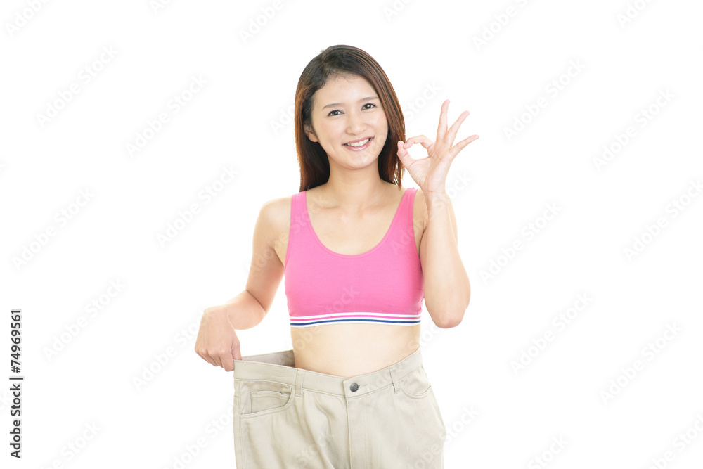 ダイエットに成功した女性 ダイエットに成功した女性