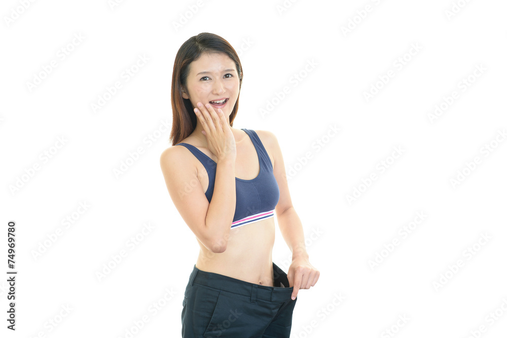 ダイエットに成功した女性 ダイエットに成功した女性