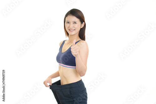 ダイエットに成功した女性