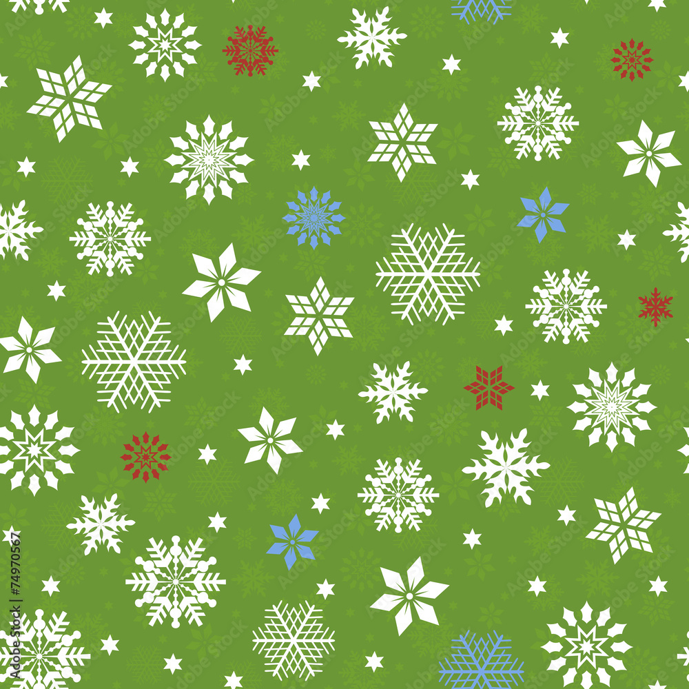 Seamless pattern with many snowflakes Seamless pattern with many snowflakes
