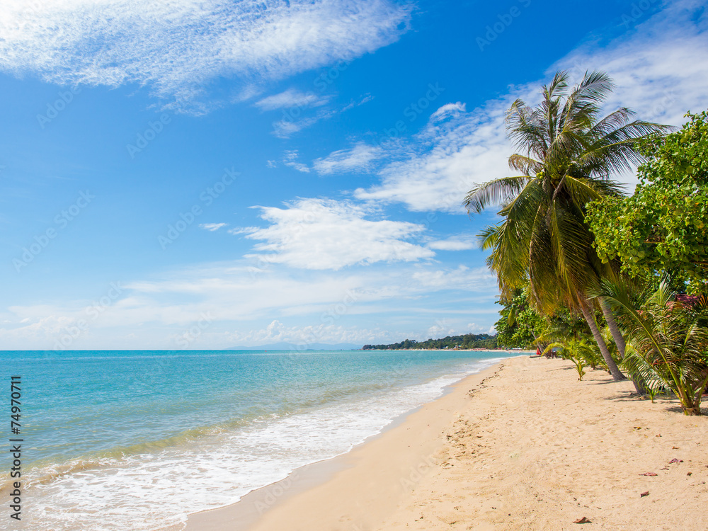 Tropical beach of Koh Samui island Tropical beach of Koh Samui island