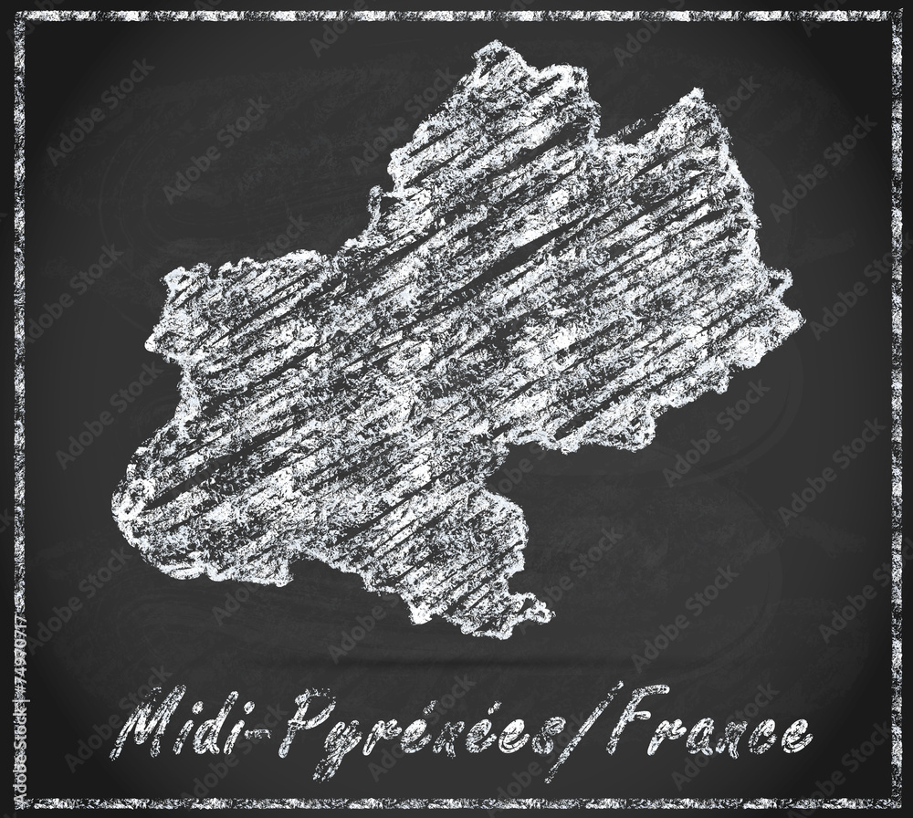 Karte von Midi-Pyrenees