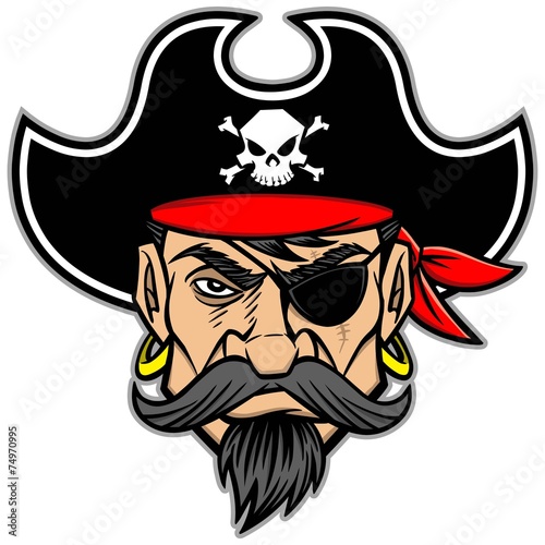 Valokuvatapetti Pirate Mascot