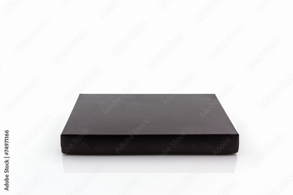 Black paper box . Black paper box .