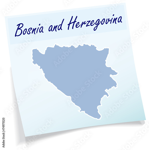 Karte von Bosnien-Herzegowina