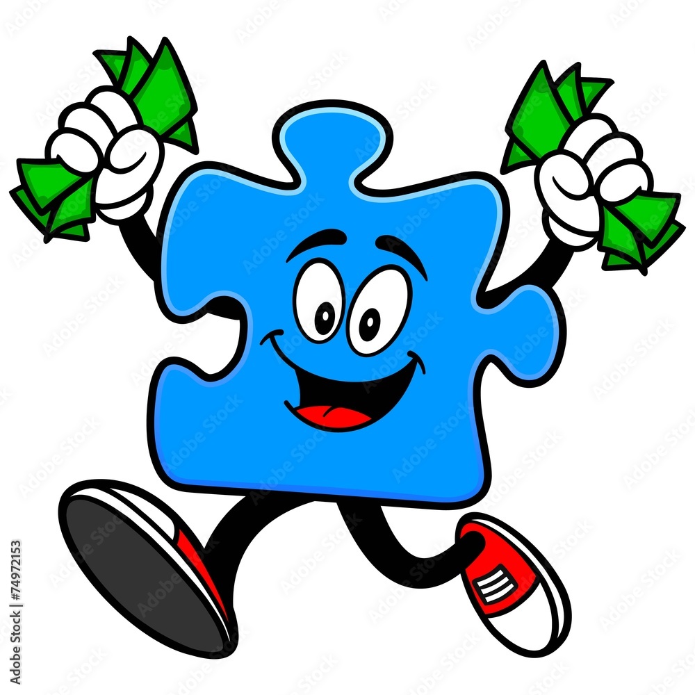 Obraz premium Puzzle with Money