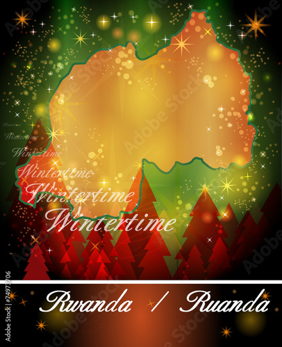 Karte von Ruanda