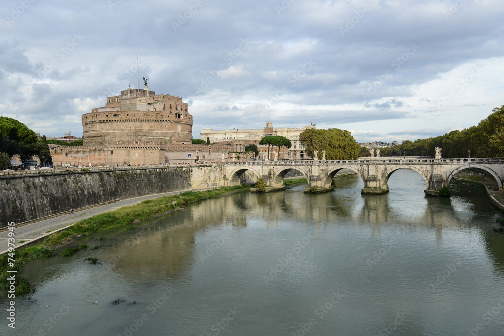 Castle St. Angelo in Rome Italy