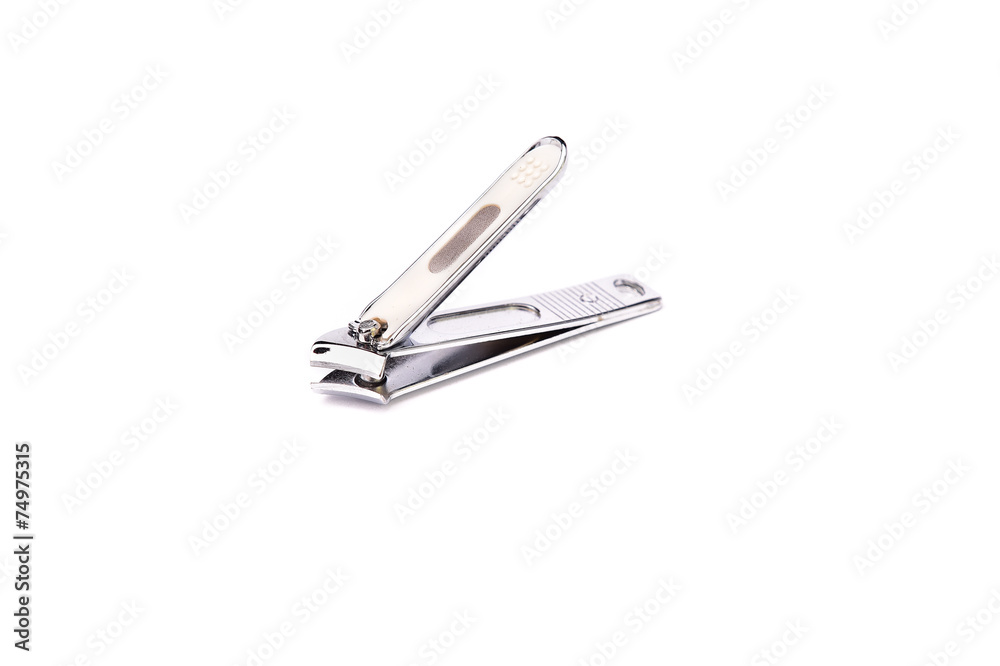 Nail clippers isolated on white background Nail clippers isolated on white background