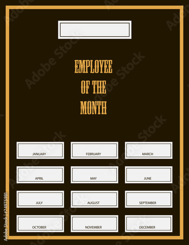 Employee Of The Month Award Kit