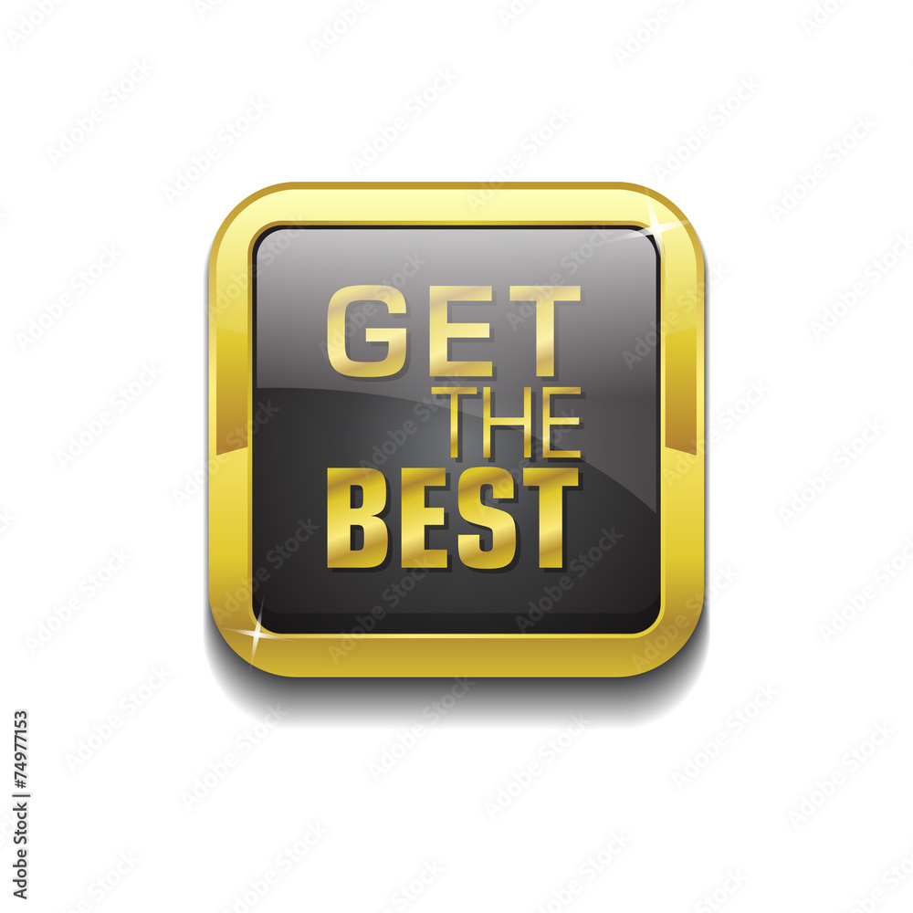 Get The Best Gold Vector Icon Button