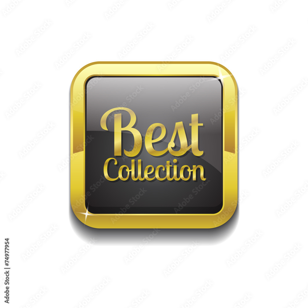 Best Collection Gold Vector Icon Button Best Collection Gold Vector Icon Button