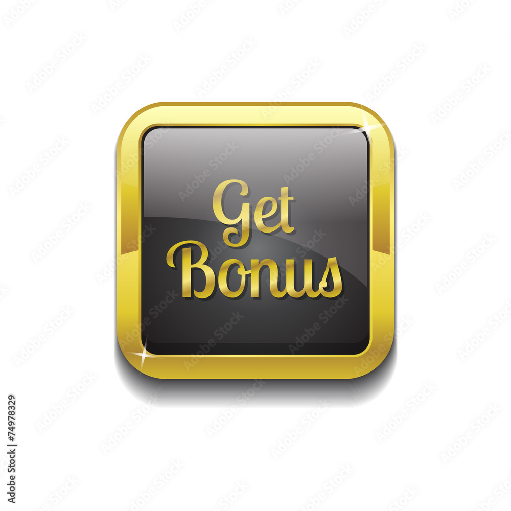 Get Bonus Gold Vector Icon Button Get Bonus Gold Vector Icon Button