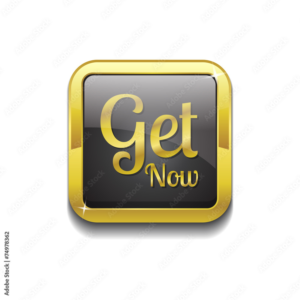 Get Now Gold Vector Icon Button Get Now Gold Vector Icon Button