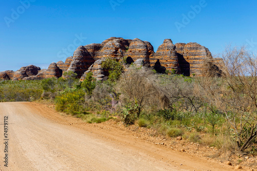 Road past the Bungle Bungle ranges, Australia. photo