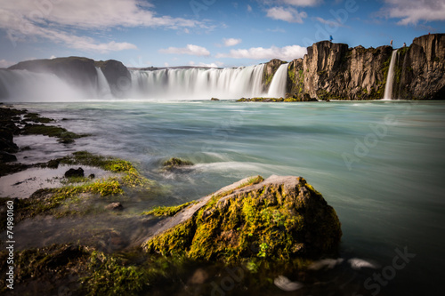 Iceland  Godafoss waterfall in a sunny day